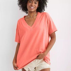 Oversize Extreme V-neck aerie tee